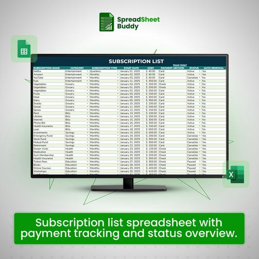 Subscription Tracker Pro